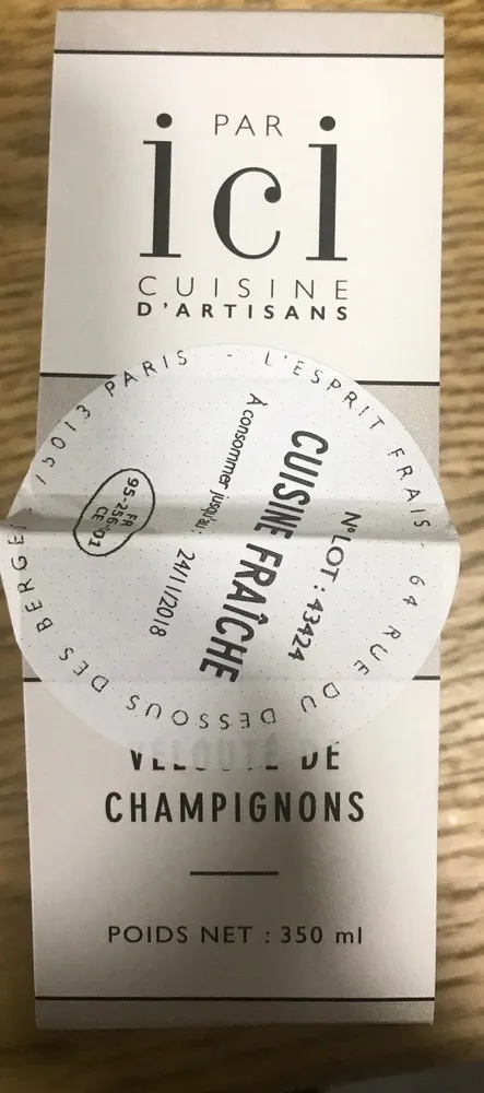Velouté de champignons