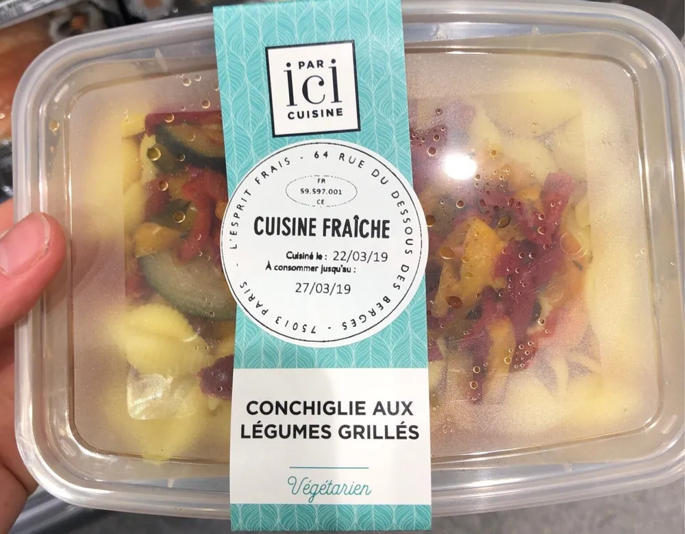 Conchiglie aux legumes grilles