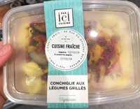 Conchiglie aux legumes grilles