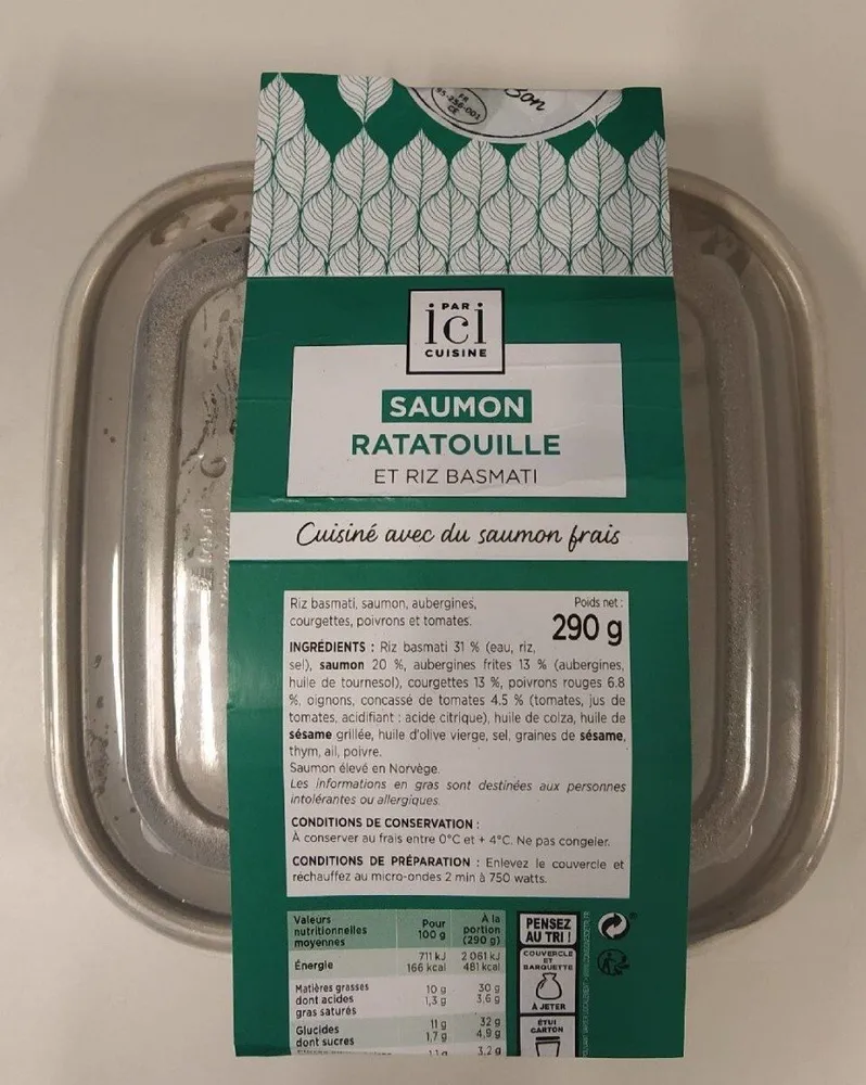 Saumon Ratatouille et Riz Basmati