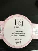 Cheesecake au pamplemousse et zestes d’oranges