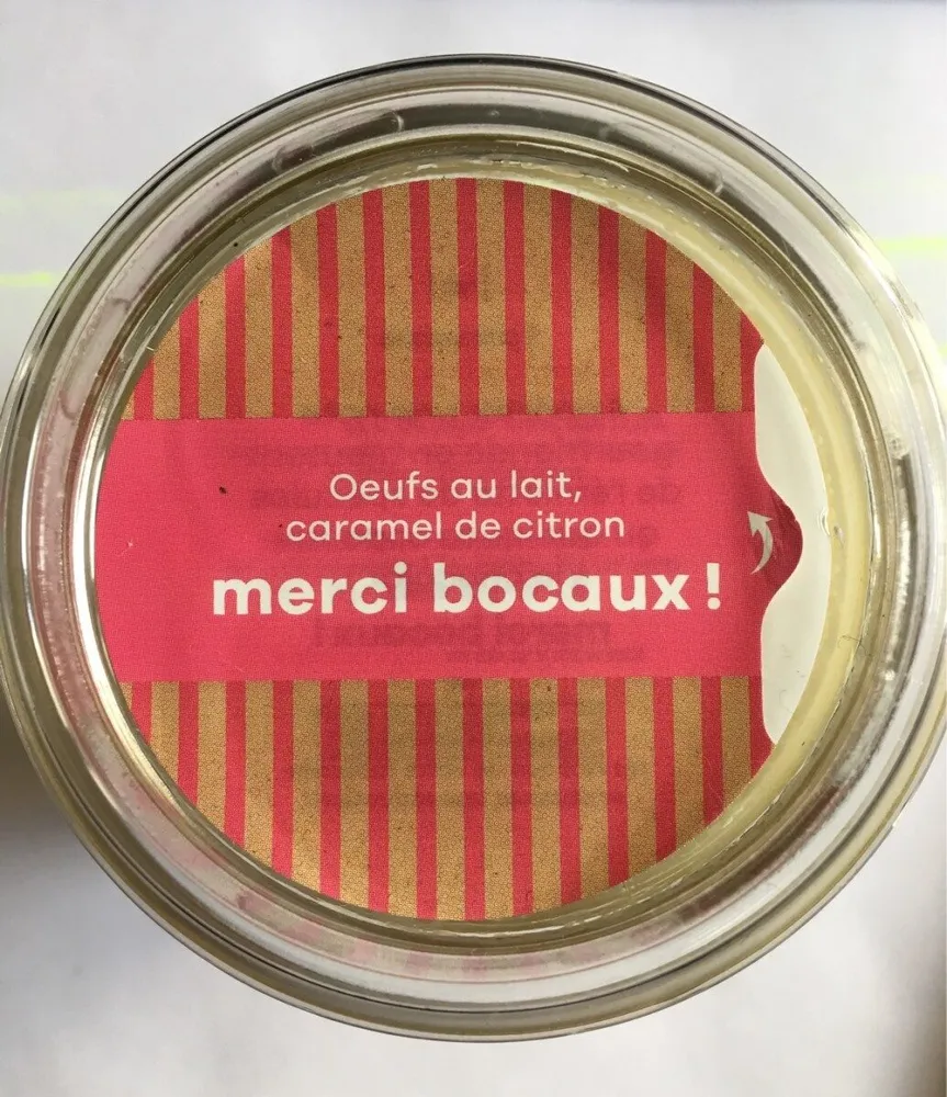 Oeufs au lait, caramel de citron