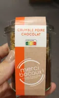 Crumble poire chocolat