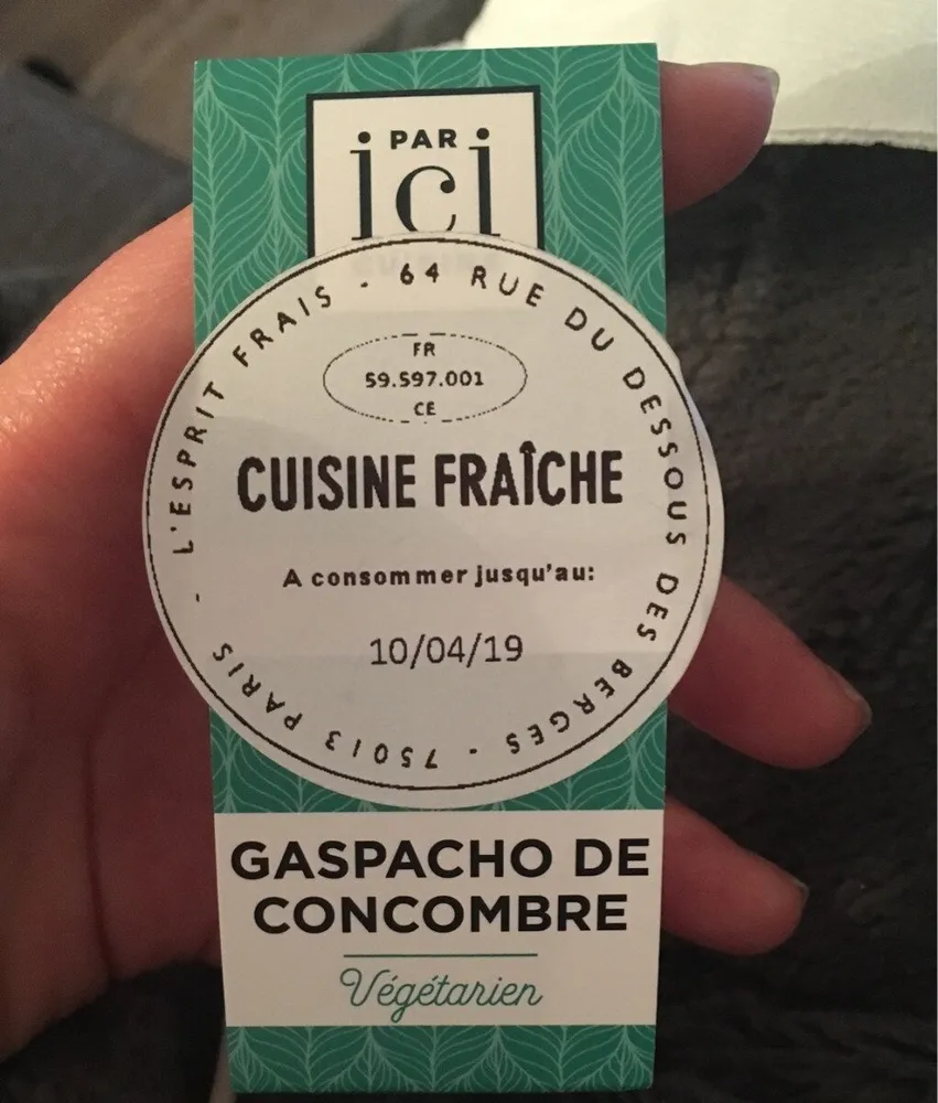 Gaspacho de concombre