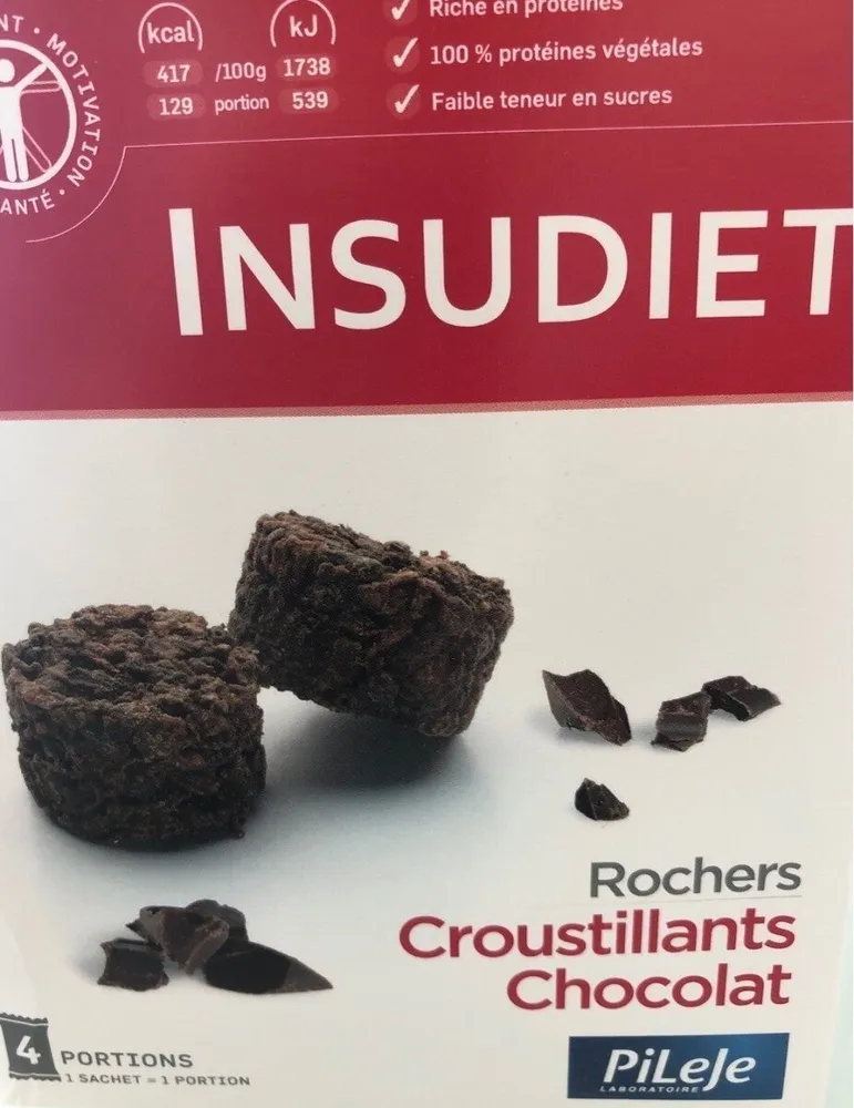 Rochers croustillants chocolat