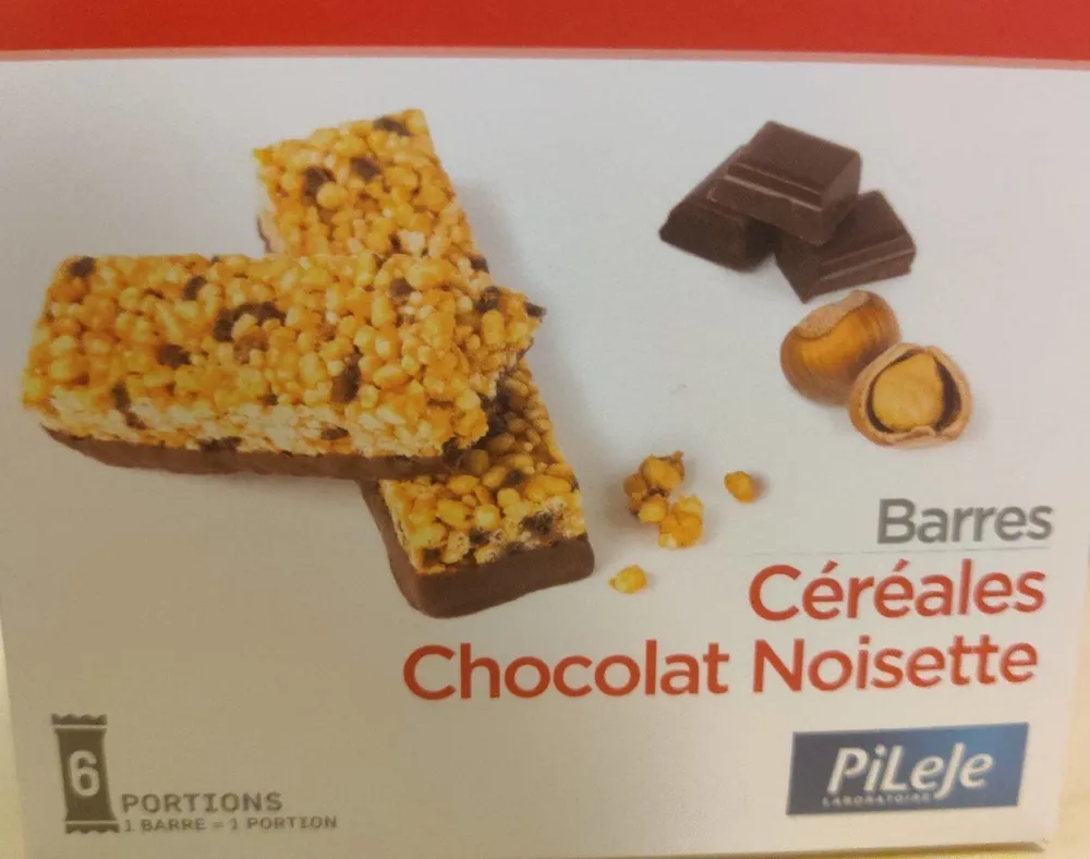 Barre céréale chocolat noisette