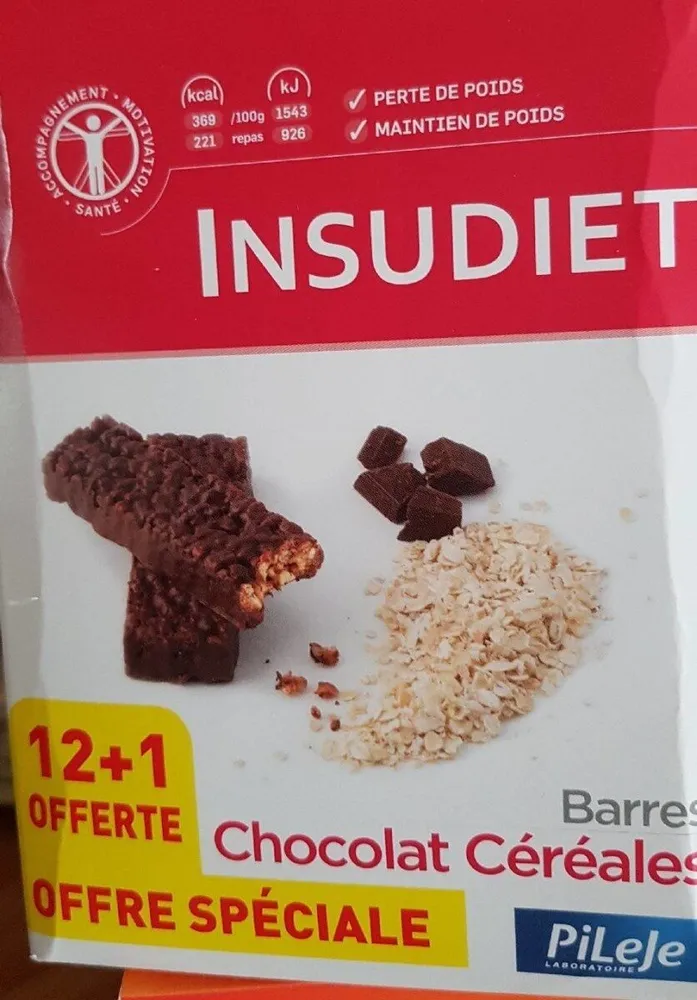 Barres chocolat céréales