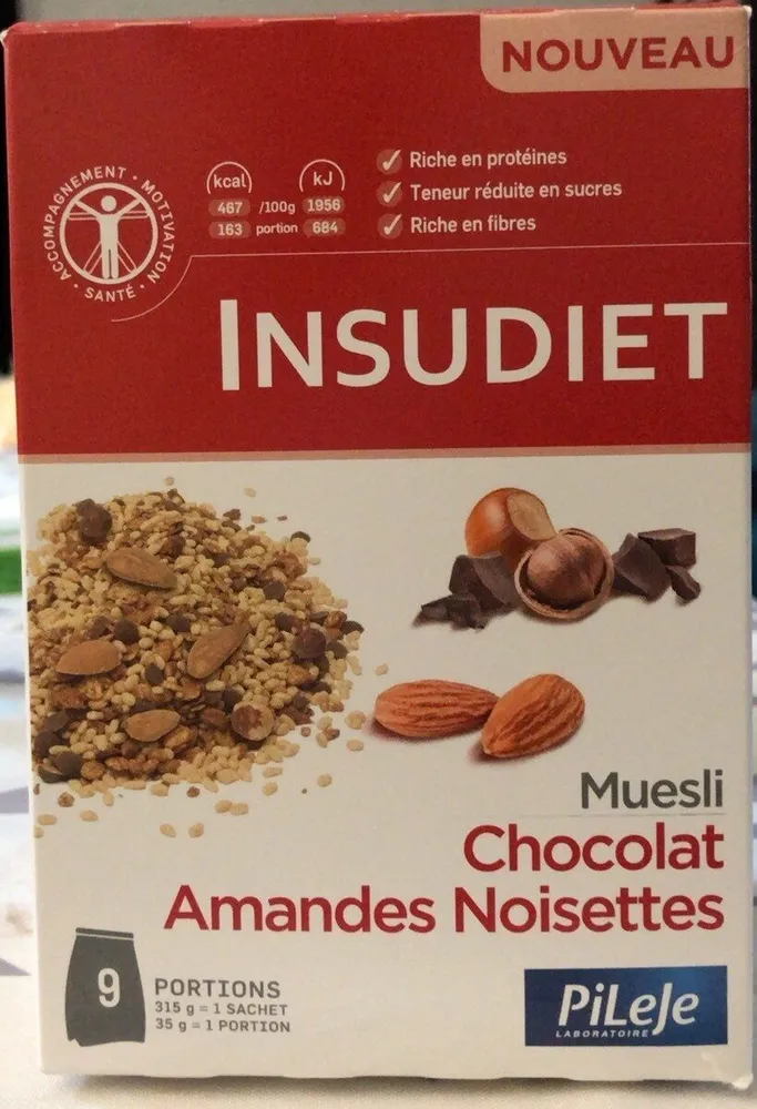 Muesli chocolat amandes noisettes