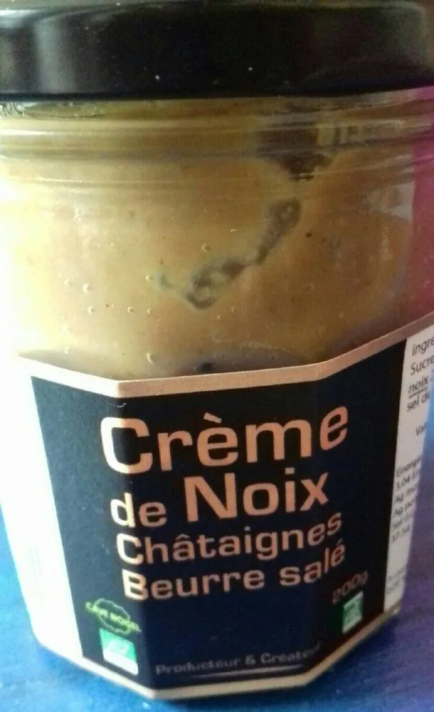 Crème de noix châtaignes beurre salé