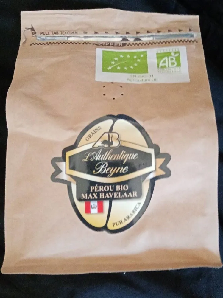 Cafe en grains de Pérou bio