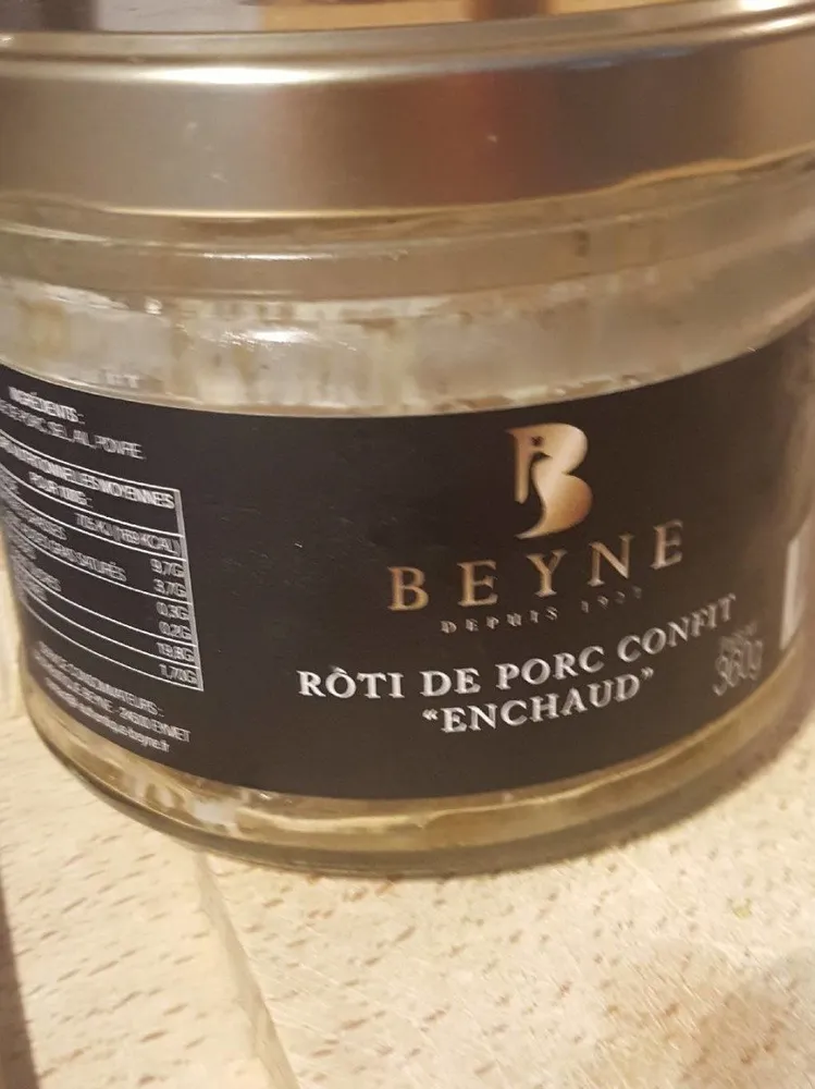 Rôti de porc confit "enchaud"