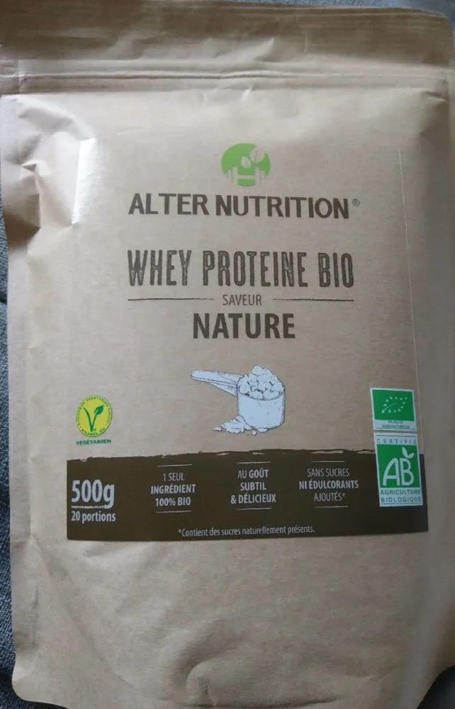 Whey protéine bio saveur Nature