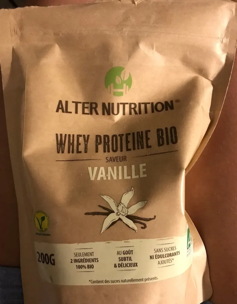 Whey proteine Bio, saveur vanille