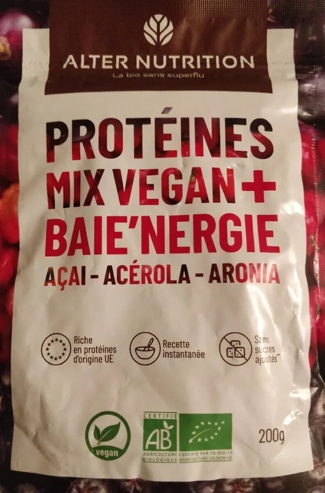 Protéines mix vegan + baie'nergie