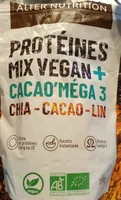Protéines mix vegan chia cacao lin