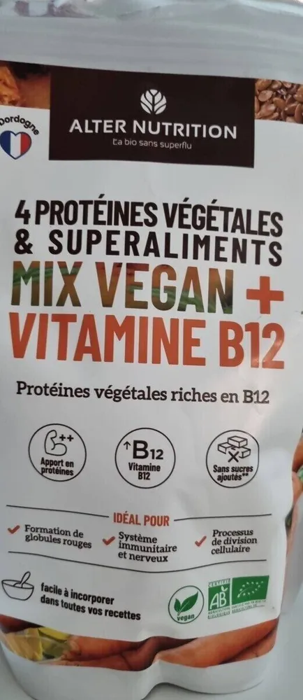 Protéine végétale mix vegan