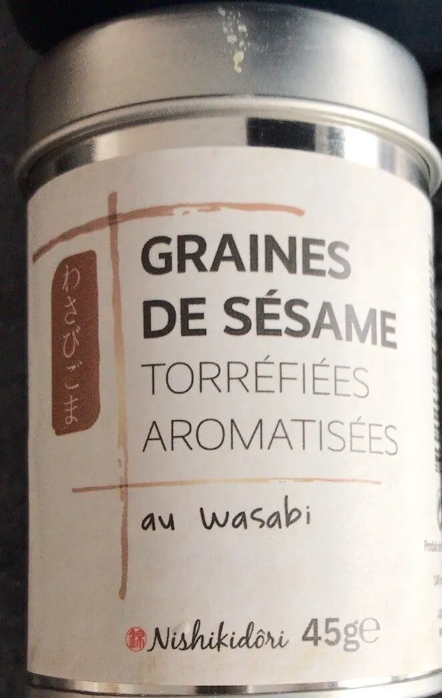 Graines de sésame torréfiées aromatisées au wasabi