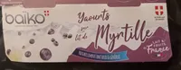 Yaourt sur lit de myrtilles