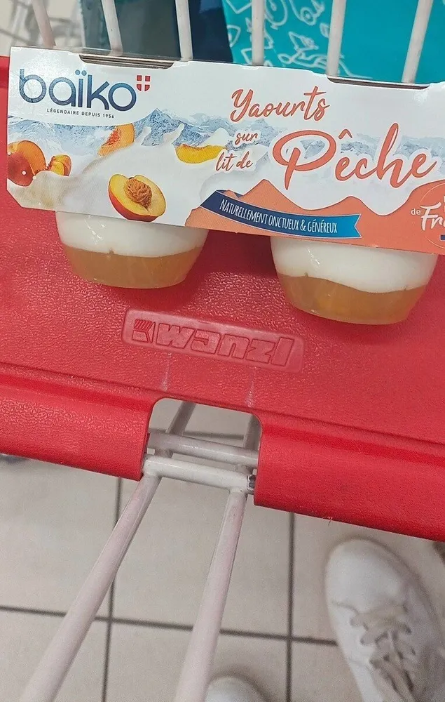 Yaourts à la pêche
