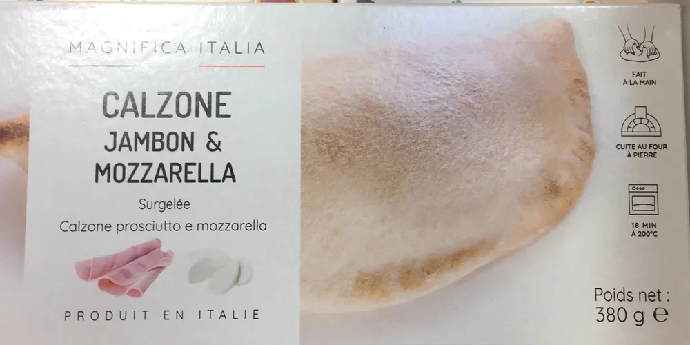 Calzone jambon et mozzarella