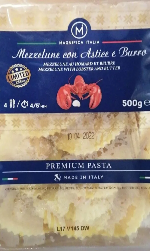 Mezzelune con astuce e burro