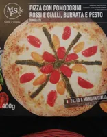 Pizza Con Pomodorini Rossi E Gialli Burrata E Pesto