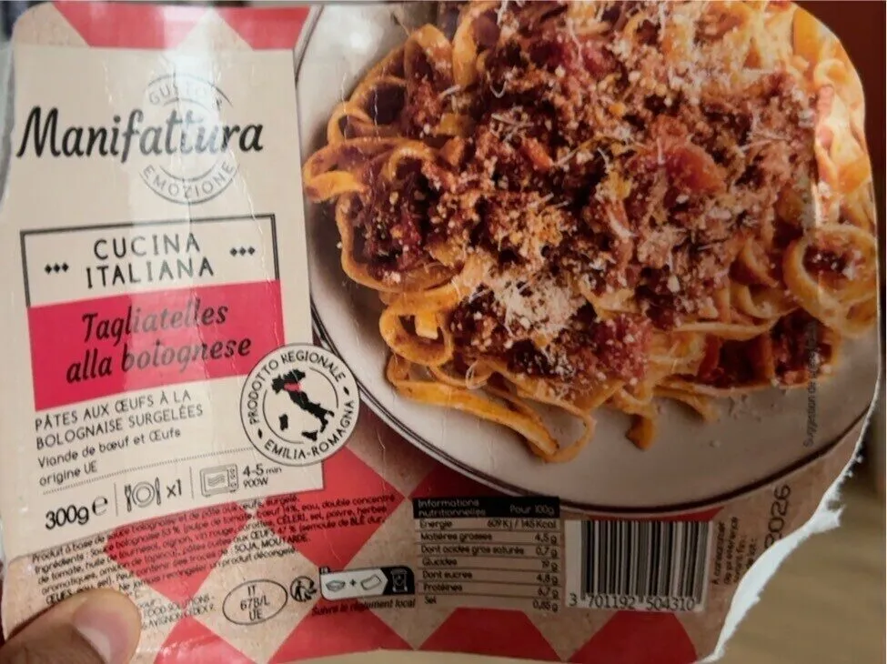 Tagliatelles alla bolognese
