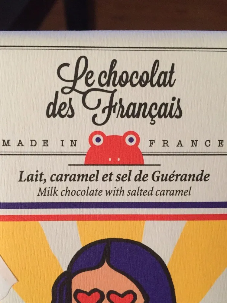 Milk chocolate with salted caramel, milk chocolate