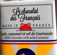 Chocolat au lait caramel et sel de Guérande
