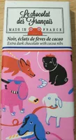 Chocolat noir éclats fèves de cacao