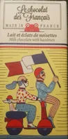 Lait et éclats de noisettes