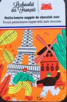 Petits-beurre nappées de chocolat noir