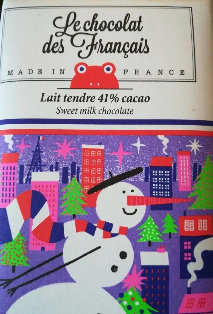 Chocolat au lait tendre 41% cacao