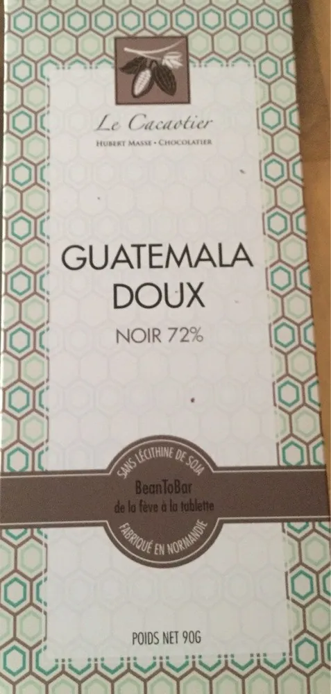 Guatemala doux Noir 72%
