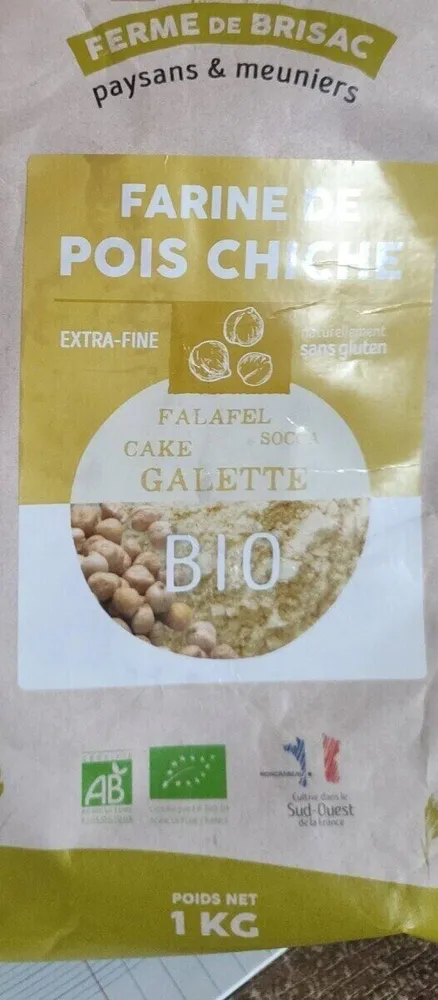 Farine de pois chiche bio