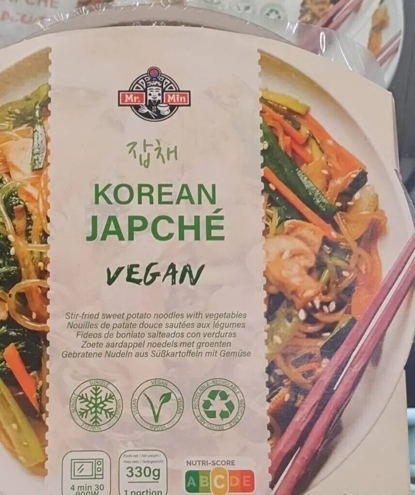 Korean japché vegan