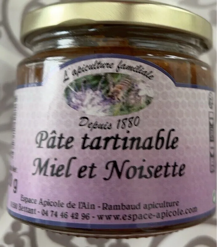 Pâte tartinable miel et noisettes