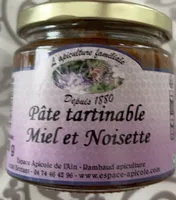 Pâte tartinable miel et noisettes