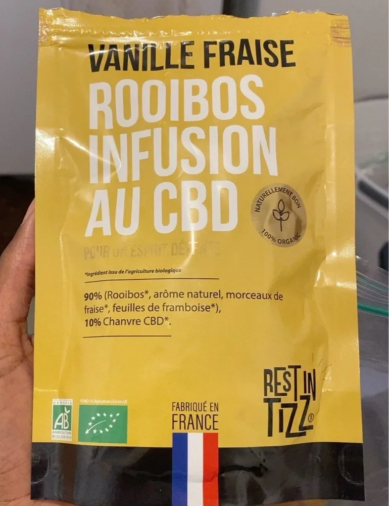 Vanille fraise rooibos infusion au cbd