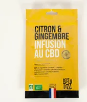 Infusion Bio au CBD Citron Gingembre