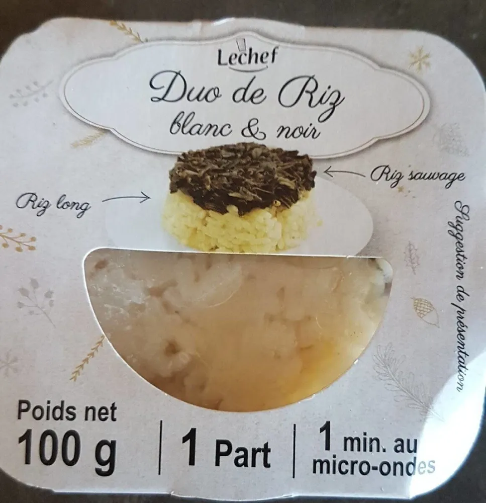 DUO DE RIZ BLANC ET NOIR
