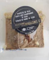 Paupière de veau sauce champignons écrasé de pommes de terre