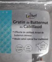 Gratin de butternut au cabillaud