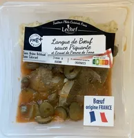 Langue de boeuf sauce piquante et écrasé de pommes de terre