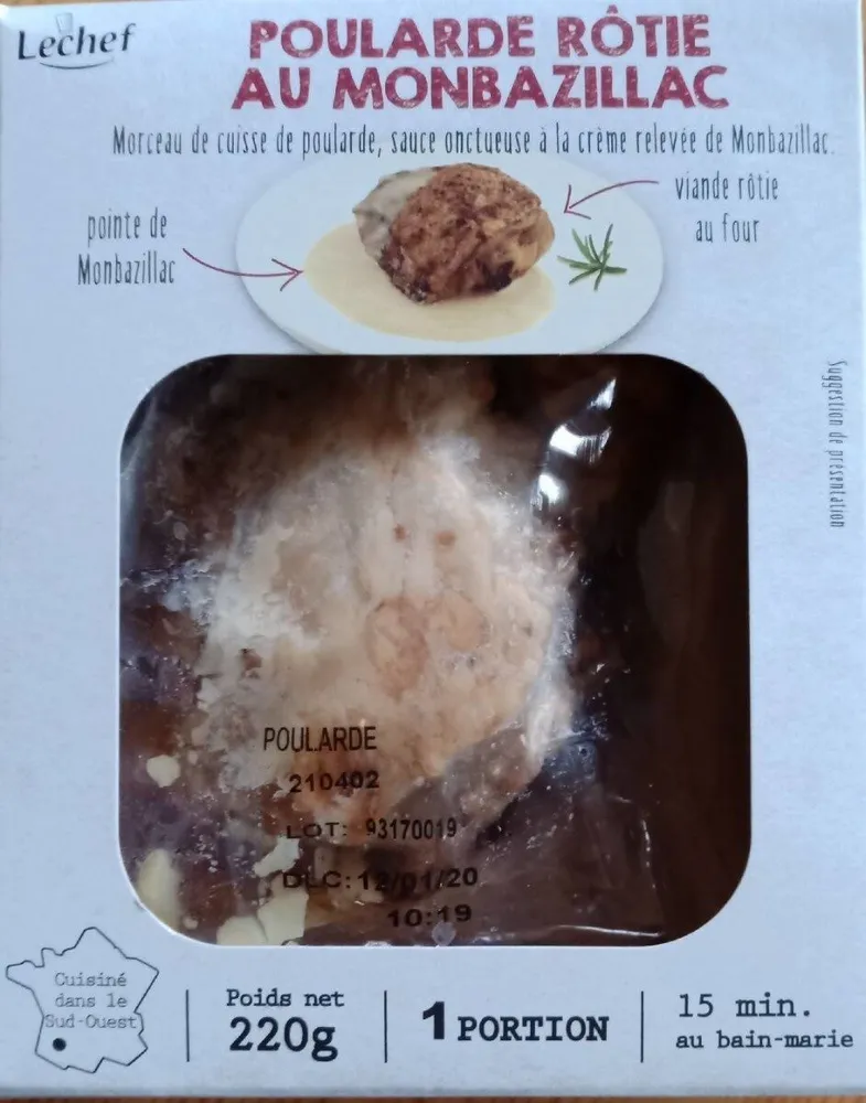 Chapon sauce au foie gras de canard