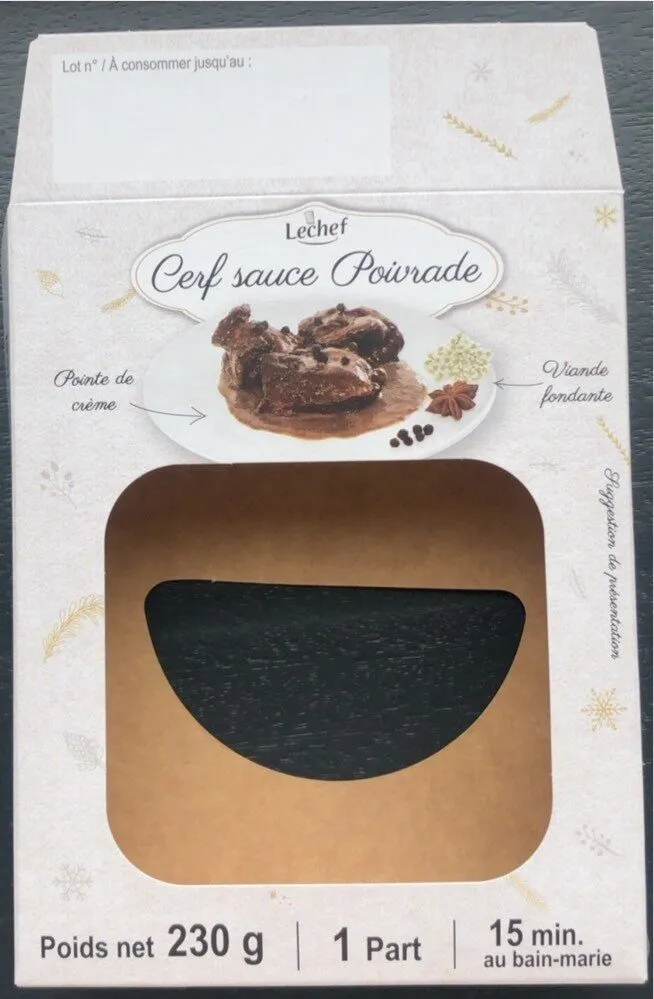 Cerf sauce Poivrade