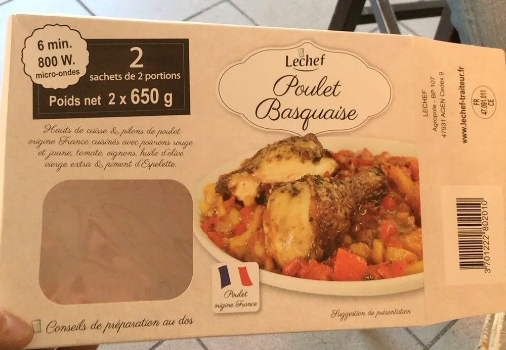 Poulet basquaise