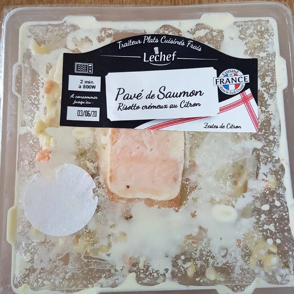 Pavé de saumon au risotto crémeux au citron