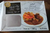 Chevreuil sauce grand veneur carottes et marron