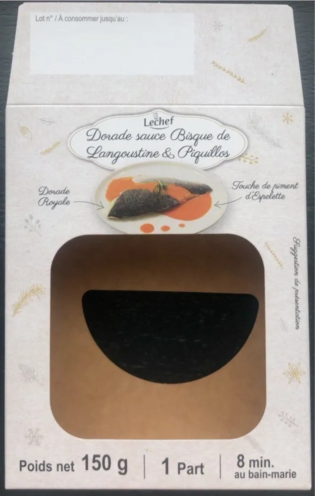 Dorade sauce Bisque de Langoustine & Piquillos